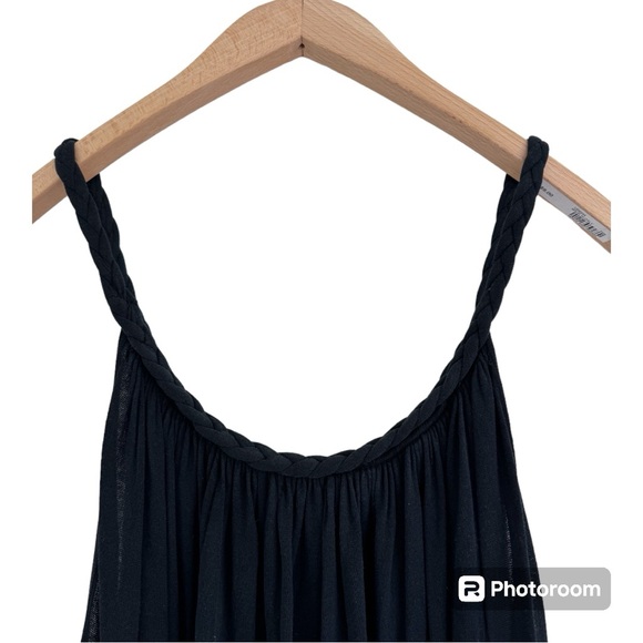 SANDRO Paris Silk Tent Dress with Braided Straps - Picture 3 of 7